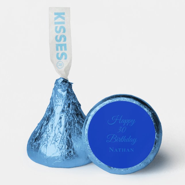  Custom Blue Royal Candy Favors for Boys, Men (Front)