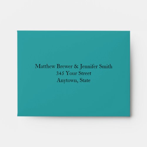 Custom Blue Wedding Envelopes with Printed Address