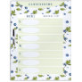 Custom Blueberry Menu & List  Dry Erase Board