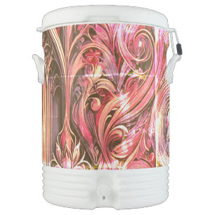 Custom Blush Baroque Sparkle Cooler
