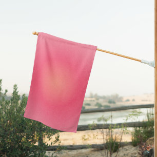 Custom Blush Pink Gradient Outdoor Flag