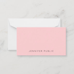 Custom Blush Pink Simple Template Modern Monogram