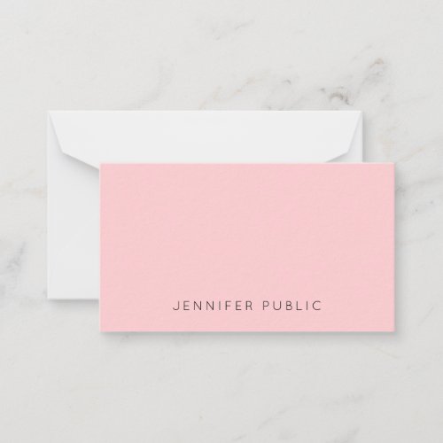 Custom Blush Pink Simple Template Modern Monogram