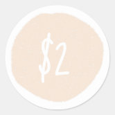 Custom round sale price tag mark stickers for shop