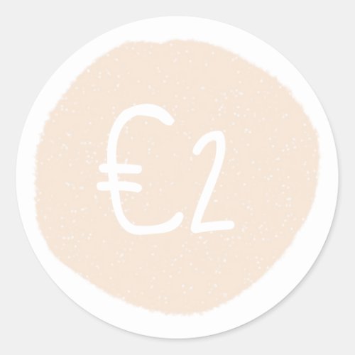 Custom Blush Sale Price tag Round Sticker