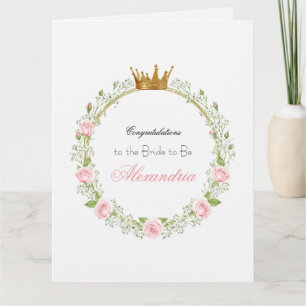 Custom Blushing Romance: Roses & Baby’s Breathe Card
