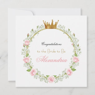 Custom Blushing Romance: Roses & Baby’s Breathe Card