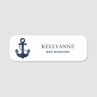 Custom Boat Captain Anchor Employee Magnetic