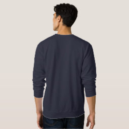 Custom boat captain navy blue nautical anchor sweatshirt | Zazzle