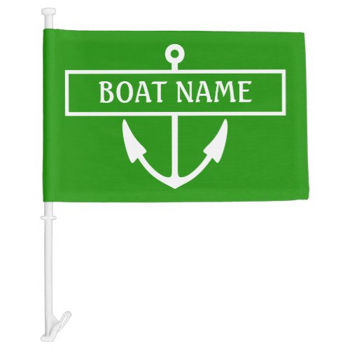 Custom Boat Flag Green