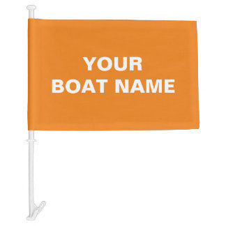 Custom Boat Flag Orange