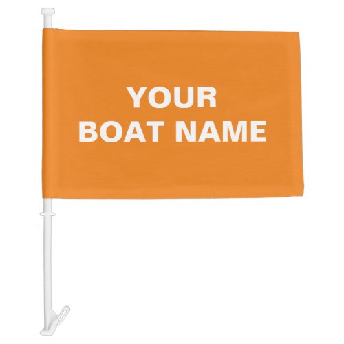 Custom Boat Flag Orange