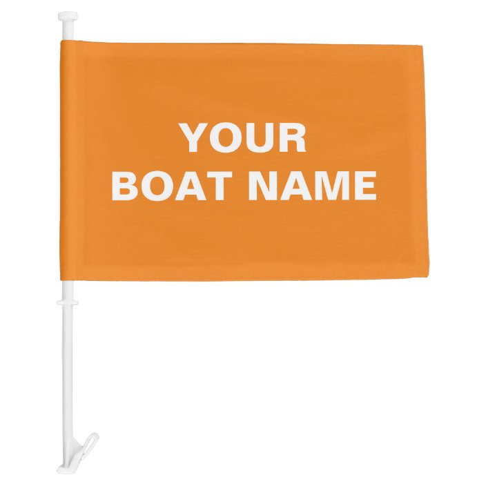 Custom Boat Flag Orange