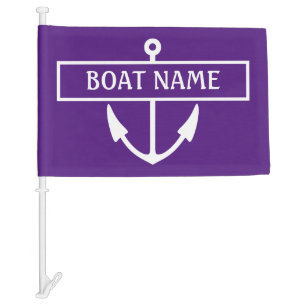 Custom Boat Flag Purple