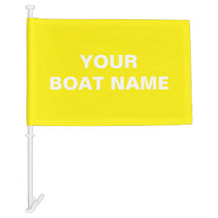 Custom Boat Flag Yellow