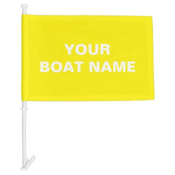 Custom Boat Flag Yellow by InkWorks at Zazzle