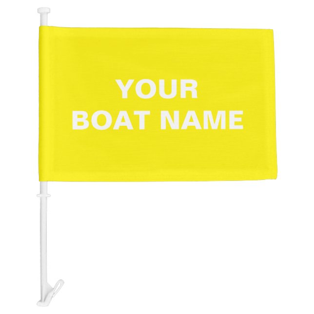 Custom Boat Flag Yellow (Front)