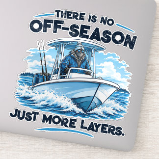 Custom Boat Lover Winter Large Vinyl Decal Sticker