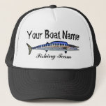 Custom Boat Name Wahoo trucker hat
