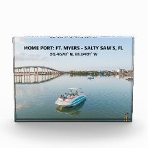 Custom Boat Photo and Home Port Coordinates