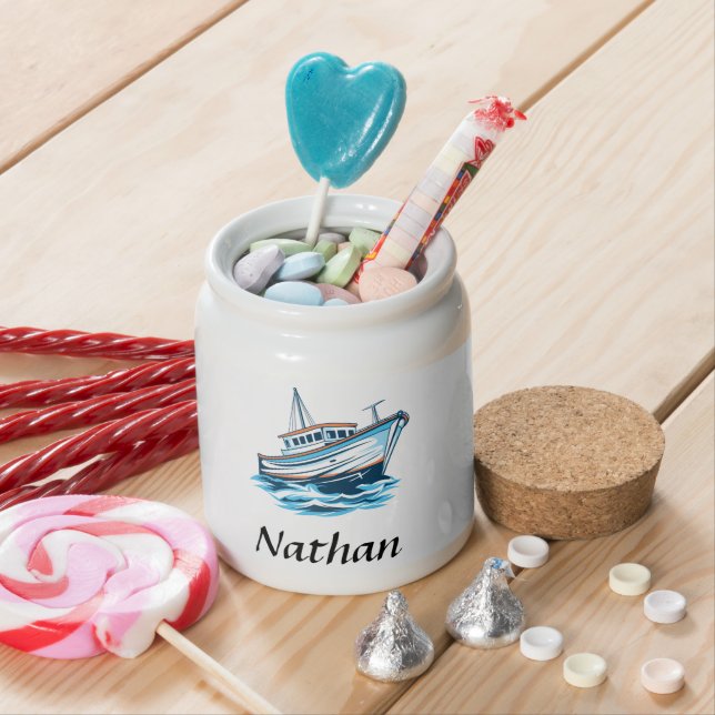 Custom Boat -Seafaring Candy Jar (In Situ)