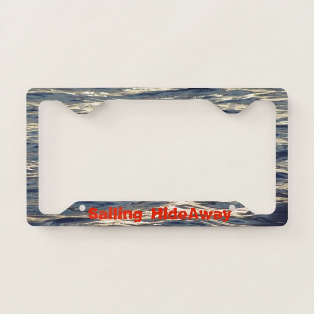 Custom Boating/ Sailing License Plate Frame (Front)
