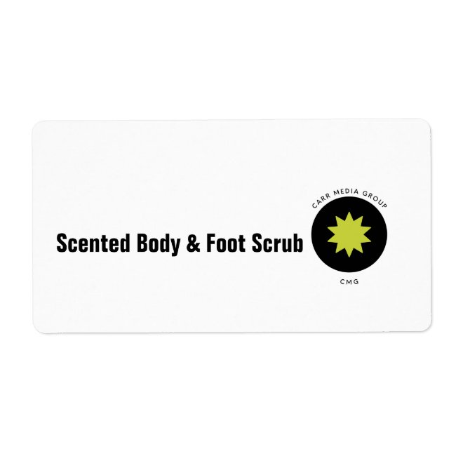 Custom Body & Foot Scrub Label