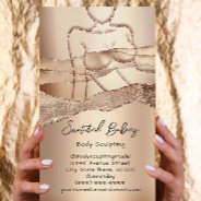 Custom Body Sculpting Cosmetics Logo Qrcode Woman Business Card at Zazzle
