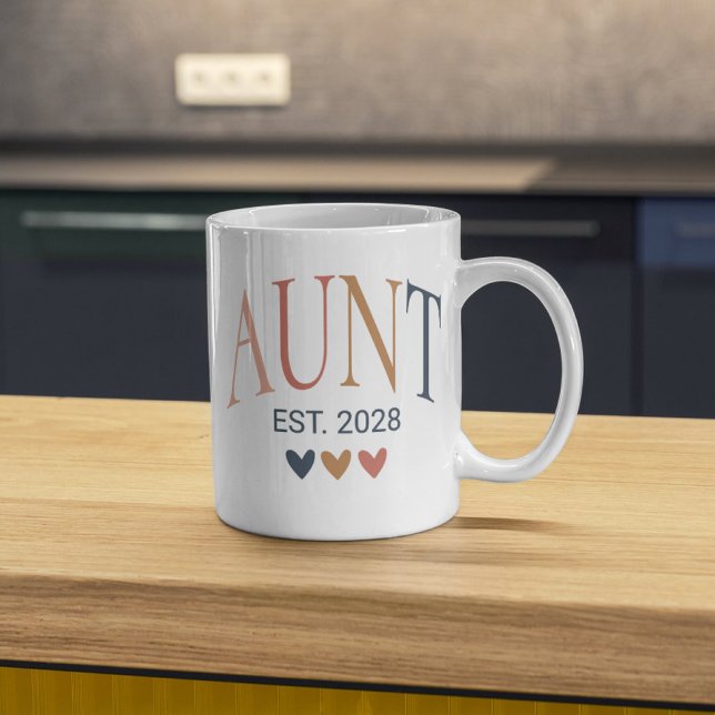 Custom Boho Aunt Mug, Cool Aunt Gift, New Aunt Mug (aunt mug, boho aunt mug, personalized aunt mug, custom aunt mug, cool aunt gift, new aunt mug,)