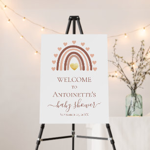 Custom Boho Baby Shower Banner Foam Board
