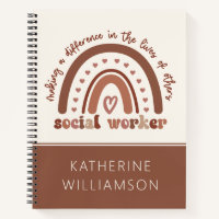 Custom Boho Social Worker Appreciation Graduation