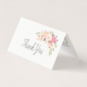 Custom Boho Thank You Fold Card