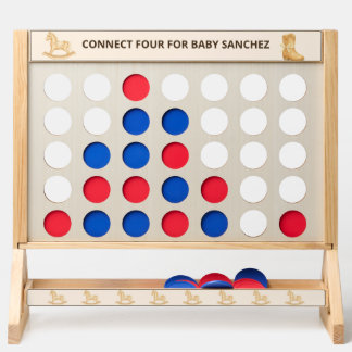 Custom Boho Western Rocking Horse Connect Four