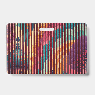 Custom Bold Stripe Fantasy Badge