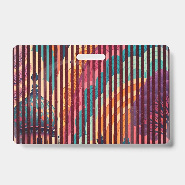 Custom Bold Stripe Fantasy Badge (Front)