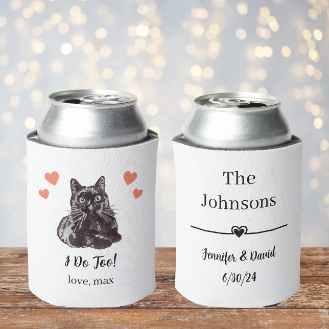 Custom Bombay Cat Pet Wedding Can Cooler (Creator Uploaded)