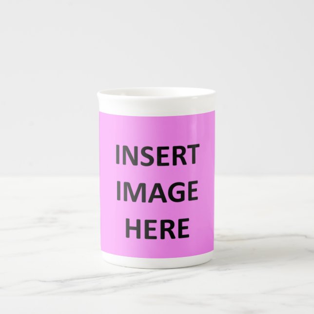 Custom Bone China Mug Template to Make Your Own (Front)