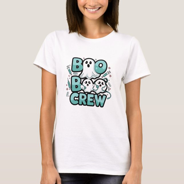 Custom Boo-Boo Crew Nurse Personalized T-Shirt (Front)