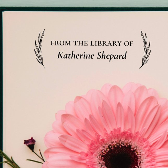 Custom Book Classic "From the Library Of"  Self-inking Stamp (Creator Uploaded)