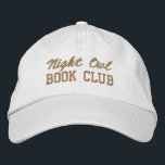 Custom Book Club Name Embroidered Baseball Cap<br><div class="desc">Show off your love of reading (and your favorite reading crew) with this custom embroidered book club hat! Personalized with your book club name or any custom text, this hat is the perfect blend of cozy, casual, and bookish style. Use Zazzle’s easy design tools to choose your preferred fonts and...</div>