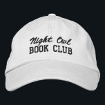 Custom Book Club Name Embroidered Baseball Cap<br><div class="desc">Show off your love of reading (and your favorite reading crew) with this custom embroidered book club hat! Personalized with your book club name or any custom text, this hat is the perfect blend of cozy, casual, and bookish style. Use Zazzle’s easy design tools to choose your preferred fonts and...</div>