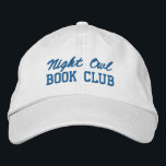 Custom Book Club Name Embroidered Baseball Cap<br><div class="desc">Show off your love of reading (and your favorite reading crew) with this custom embroidered book club hat! Personalized with your book club name or any custom text, this hat is the perfect blend of cozy, casual, and bookish style. Use Zazzle’s easy design tools to choose your preferred fonts and...</div>