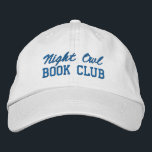 Custom Book Club Name Embroidered Baseball Cap<br><div class="desc">Show off your love of reading (and your favorite reading crew) with this custom embroidered book club hat! Personalized with your book club name or any custom text, this hat is the perfect blend of cozy, casual, and bookish style. Use Zazzle’s easy design tools to choose your preferred fonts and...</div>