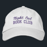 Custom Book Club Name Embroidered Baseball Cap<br><div class="desc">Show off your love of reading (and your favorite reading crew) with this custom embroidered book club hat! Personalized with your book club name or any custom text, this hat is the perfect blend of cozy, casual, and bookish style. Use Zazzle’s easy design tools to choose your preferred fonts and...</div>
