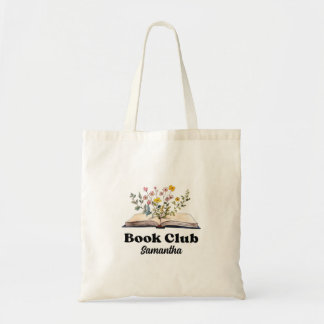 Custom Book Club Tote Bag