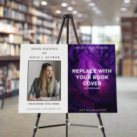 Custom Book Cover & Author Photo Promotion Signing
