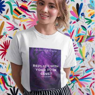 Custom Book Cover l Modern Promotional Author  T-Shirt