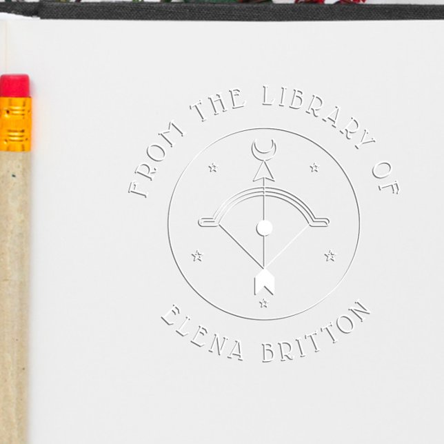 Custom Book Embosser | Sagittarius Zodiac Sign (Creator Uploaded)