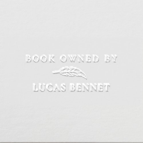 Custom Book Embosser with Feather