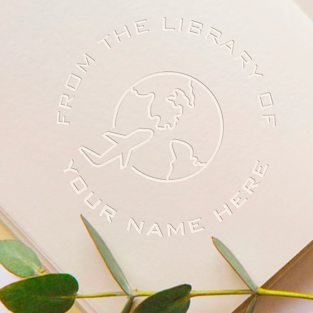 Custom Book Embosser | World Travellers Airplane (Creator Uploaded)